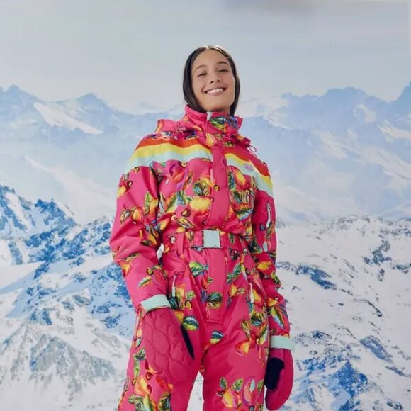 NWT FARM RIO Pink Cashew Ski Jumpsuit - Picture 9 of 9